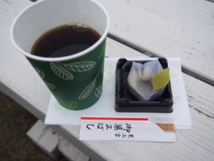 コーヒーと和菓子